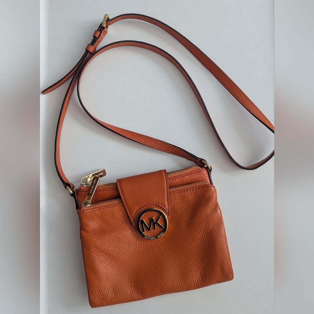 Michael Kors Fulton Crossbody Bag - Burnt Orange